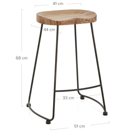 Bloc Stool Light Wood Dimensions