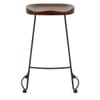 Bloc Stool Dark Wood