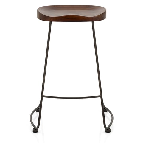 Bloc Stool Dark Wood
