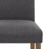 Chicago Oak Chair Charcoal Fabric