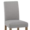 Chicago Oak Chair Grey Fabric