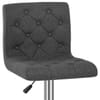 Seattle Gas Lift Stool Charcoal Fabric