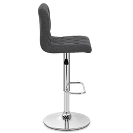 Seattle Gas Lift Stool Charcoal Fabric
