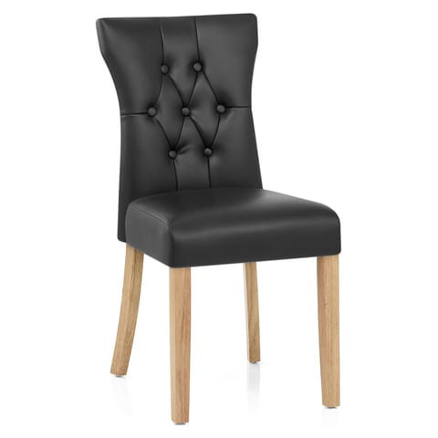 Bradbury Oak Dining Chair Black