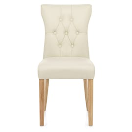 Bradbury Oak Dining Chair Cream