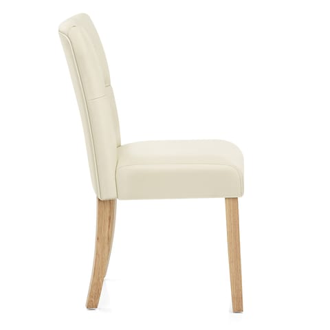 Bradbury Oak Dining Chair Cream