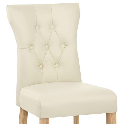 Bradbury Oak Dining Chair Cream