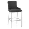 Blush Bar Stool Charcoal Fabric