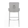 Blush Bar Stool Light Grey Fabric