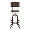 Lathe Wooden Stool Antique Copper