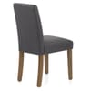 Chicago Oak Chair Charcoal Fabric