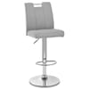 Loco Bar Stool Grey Fabric