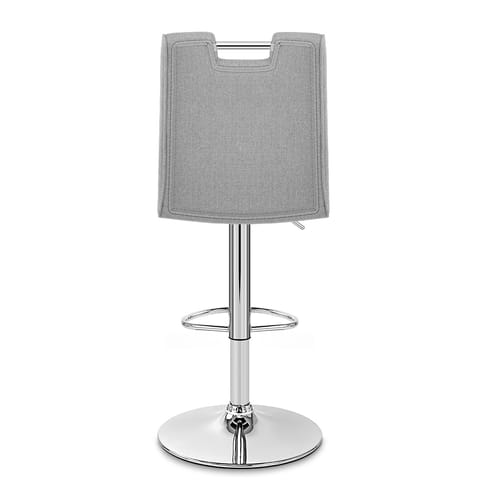 Loco Bar Stool Grey Fabric