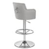 Vogue Bar Stool Grey Fabric