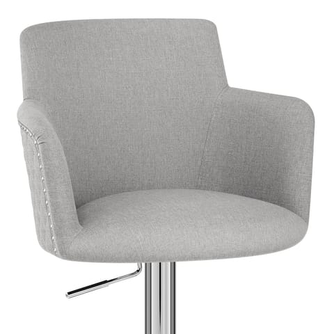 Vogue Bar Stool Grey Fabric