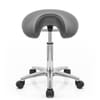 Deluxe Saddle Stool Grey