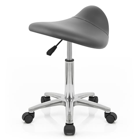 Deluxe Saddle Stool Grey