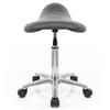 Deluxe Saddle Stool Grey