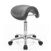 Deluxe Saddle Stool Grey