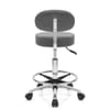 Swivel Stool With Back Grey