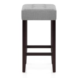 Oliver Wenge Stool Grey Fabric