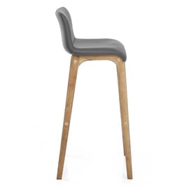 Wave Bar Stool Grey