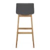 Wave Bar Stool Grey