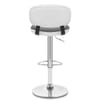 Edge Bar Stool White & Grey