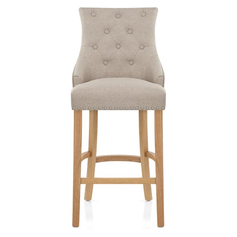 Ascot Oak Stool Tweed Fabric