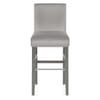 Brunswick Stool Grey Velvet