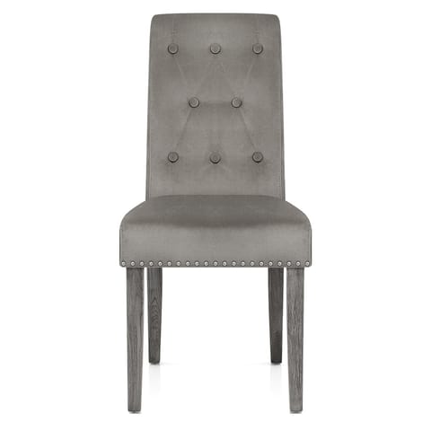 Moreton Dining Chair Grey Velvet