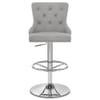 Manor Bar Stool Grey Fabric