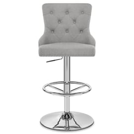 Manor Bar Stool Grey Fabric