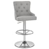 Manor Bar Stool Grey Fabric