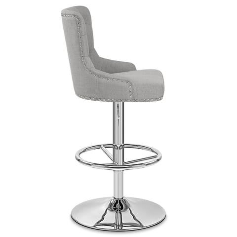Manor Bar Stool Grey Fabric