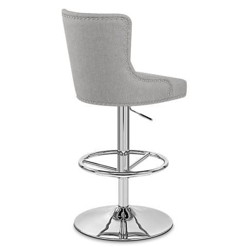 Manor Bar Stool Grey Fabric