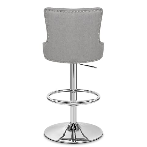 Manor Bar Stool Grey Fabric