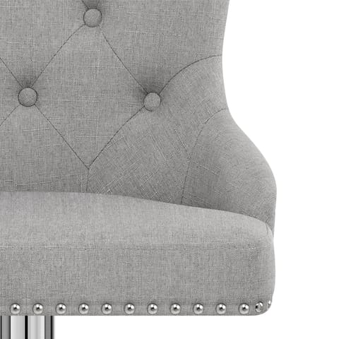 Manor Bar Stool Grey Fabric