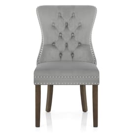 Kensington Dining Chair Grey Velvet