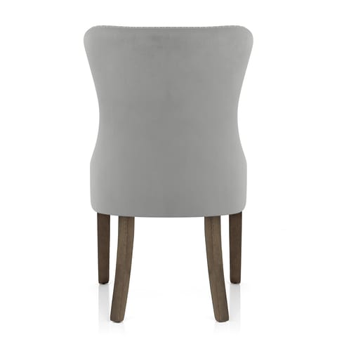 Kensington Dining Chair Grey Velvet