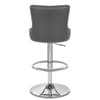 Manor Bar Stool Grey Leather