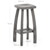 Oslo Bar Stool Grey