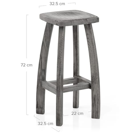 Oslo Bar Stool Grey