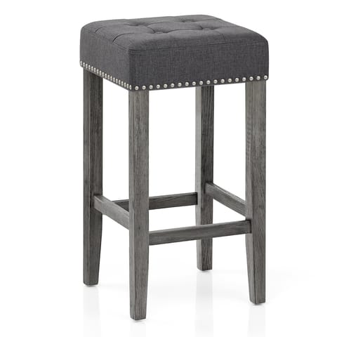 Dove Bar Stool Charcoal Fabric