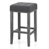Dove Bar Stool Charcoal Fabric