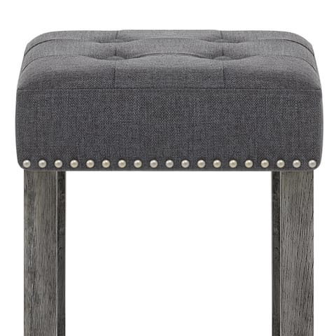 Dove Bar Stool Charcoal Fabric