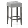 Dove Bar Stool Light Grey Fabric