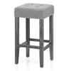 Dove Bar Stool Light Grey Fabric