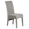 Carlo Grey Oak Chair Grey Velvet