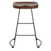 Freedom Black Stool Dark Wood